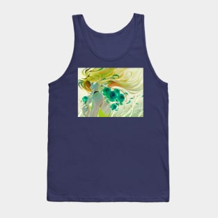 floral lady in bright spring sunshine ecopop Tank Top